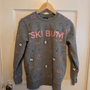 Gray Ski Bum Sweater